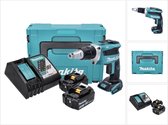 Makita DFS 452 RFJ accu-droogbouwschroevendraaier 18 V borstelloos + 2x accu 3.0 Ah + lader + Makpac