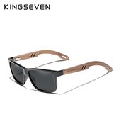 KingSeven Grijs - Wayfarer avec UV400 et filtre polarisant - Z209