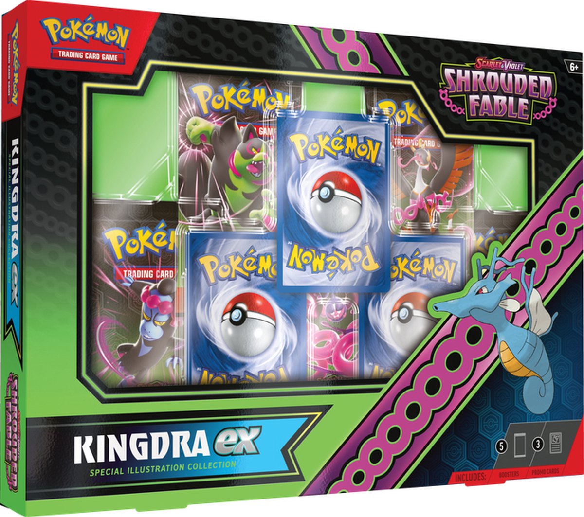 Pokémon Scarlet & Violet Shrouded Fable Kingdra ex Trading Cards Kaarten
