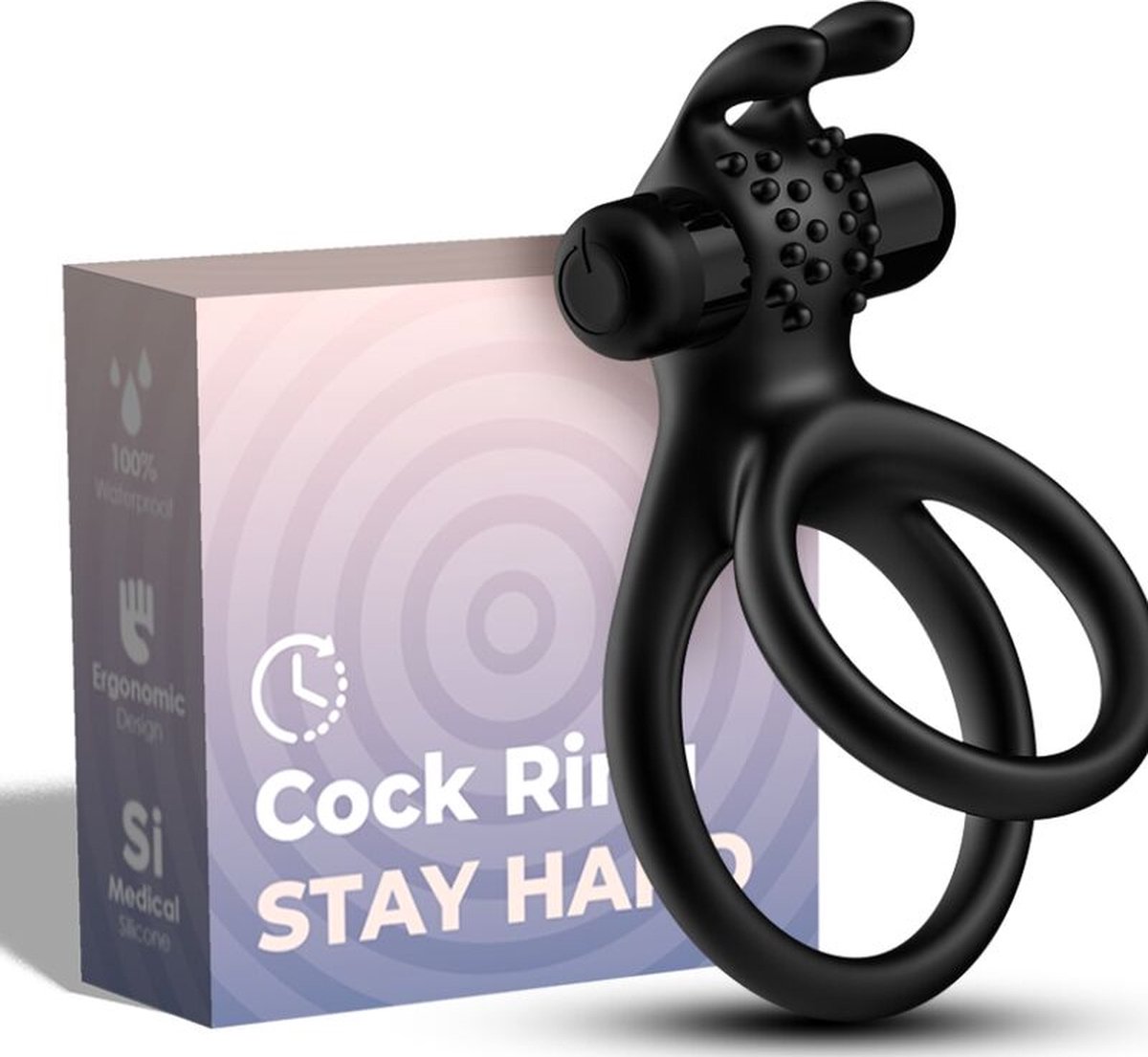 ARMONY - TRAVELER DOUBLE VIBRATOR RING FOR COUPLES RABBIT BLACK | VIBREREND COCKRING | COCKRING | PENIS RING | SEX TOYS VOOR MANNEN | SEX TOYS VOOR KOPPELS | SEKSSPEELTJES VOOR MANNEN | SEKSSPEELTJES VOOR KOPPELS | SEX TOYS | SEKSSPEELTJES