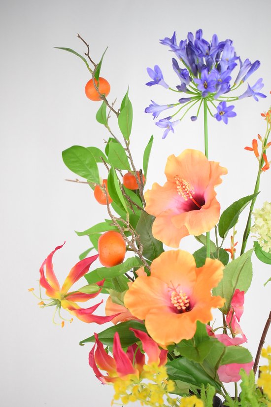 Bouquet artificiel - Designer Mix 80 Cm - Fleurs artificielles en soie - Fausses fleurs - Fleurs artificielles - Bouquet de soie - Natuurlijk Bloemen