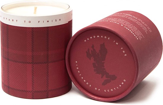 Geurkaars Framboos met Gember Large - 45 uur - Sojawas - Isle of Skye Candle