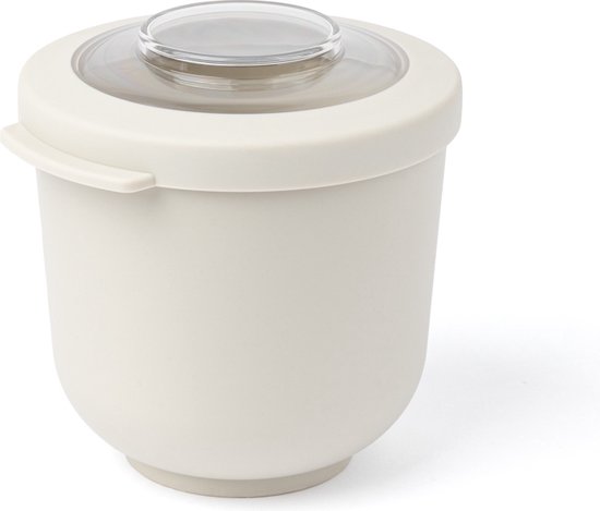 Amuse Tylla Oat Life Bowl - Boîte à lunch - Boîte de rangement Perfect refermable - Pour les déplacements - Passe au lave-vaisselle, au micro-ondes et au congélateur - Gris clair - 500 ml