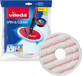Vileda Spin&Clean Vervanging - Microvezelpad voor Spin&Clean systeem - Verwijdert 99% van de bacteriën met water alleen*
