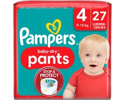 Pampers Baby Pants Baby Dry Maat 4 Maxi (9-15 kg), 27 luierbroekjes