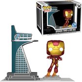 Funko POP! Town Avengers Tower & Iron Man GITD 35 Marvel Exclusive