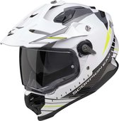 Scorpion ADF-9000 AIR Feat White Black Neon Yellow S - Maat S - Helm