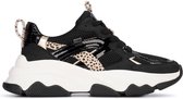 Posh by Poelman GIGI Baskets pour femmes pour femmes - Zwart avec combinaison - Taille 36