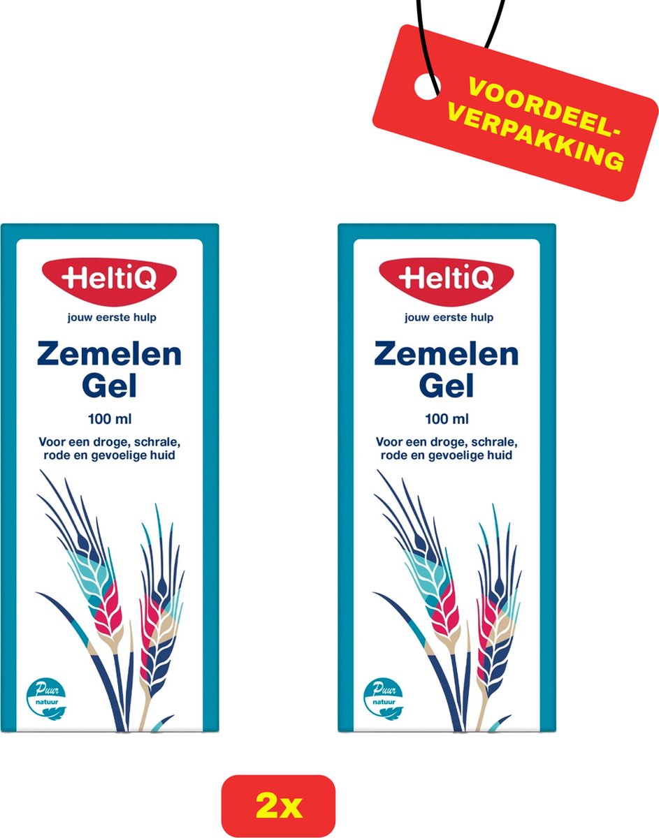 Goedkoopste 2X HeltiQ Zemelen Gel - 2x 100ml - Voordeelverpakking!