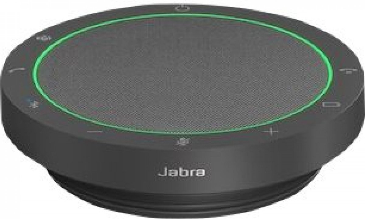 Jabra Speak2 55 draadloze Bluetooth speakerphone met 4 noise cancelling microfoons, 50 mm full-range speaker, wideband audio - MS Teams gecertificeerd, werkt met andere platforms - donkergrijs