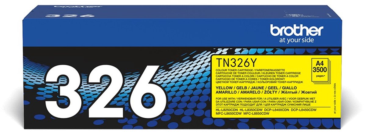 BROTHER TN-326Y tonercartridge geel high capacity 3.500 pagina s 1-pack