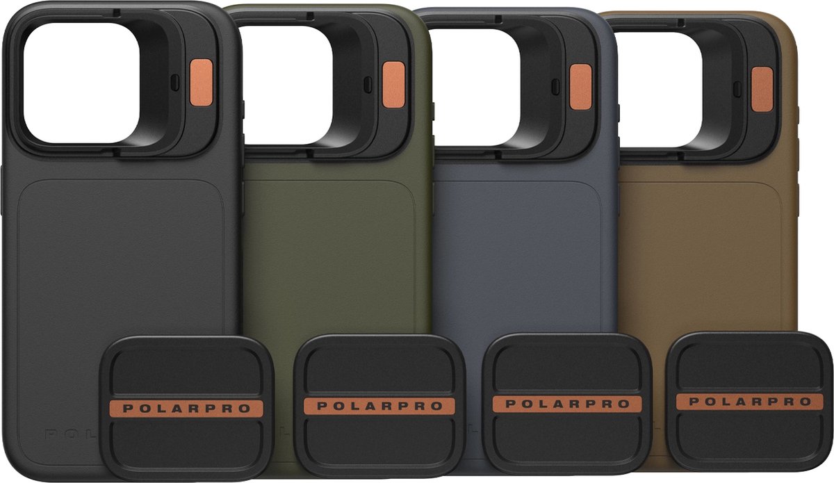 PolarPro LiteChaser IPhone 15 Pro Max Tas Met Defender - Zwart - Sterke MagSafe