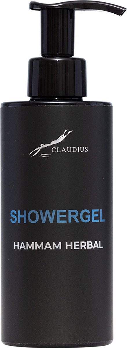 Goedkoopste Showergel Hammam Herbal 300 ml - met pomp - zwarte fles - Douchegel