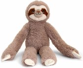 Keel toys Knuffeldier Luiaard - zachte pluche stof - premium kwaliteit knuffels - 38 cm - met klitteband handen