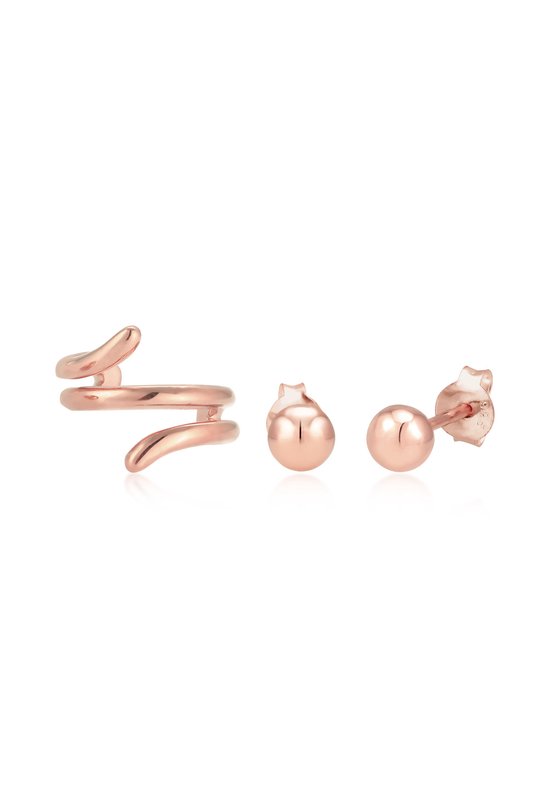 Elli Ring Dames V-vorm Stapeltrend in 925 Sterling Zilver