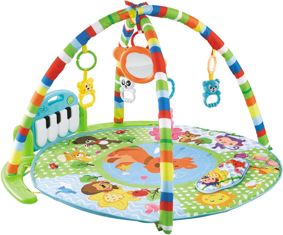 Zoem - Baby speelkleed - Piano - Blauw - Baby fitness - Kraamvisite - Kraam cadeau