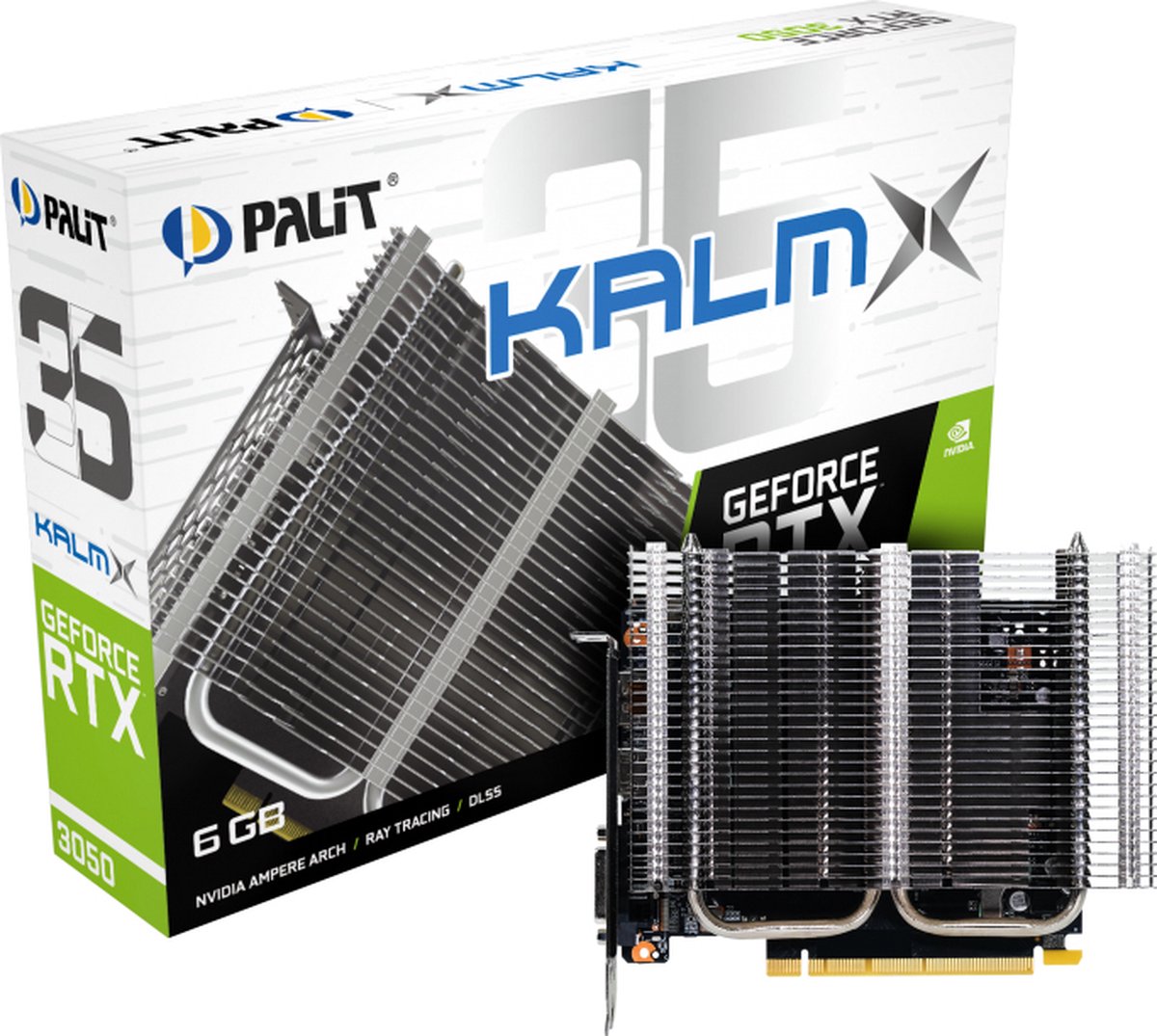 Palit Nvidia Geforce Rtx 3050 Kalmx - Pcie 4.0 - 1X Hdmi 2.1 - 1X Dvi-D - 1X videokaart - afbeelding 3