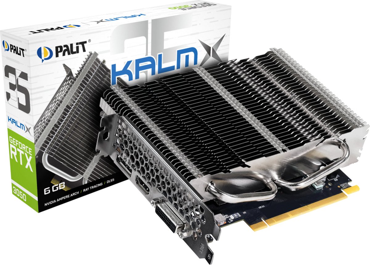 Palit Nvidia Geforce Rtx 3050 Kalmx - Pcie 4.0 - 1X Hdmi 2.1 - 1X Dvi-D - 1X videokaart - afbeelding 2