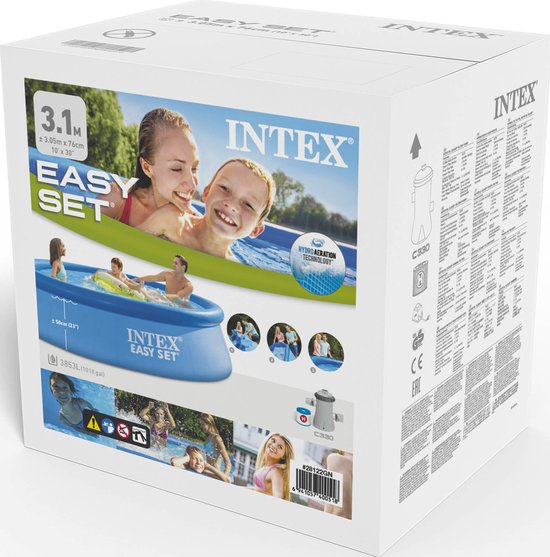 Set de piscine Intex Easy - 305 x 76 cm - Piscine gonflable