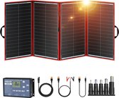 Panneaux solaires - Ensemble complet de Panneaux solaires - Pliable - 100W - Ensemble de panneaux solaires - Panneau solaire monocristallin - Contrôleur 12V - Panneau lumière du jour - Panneau solaire camping-car