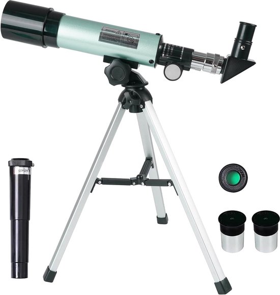 Draagbare Astronomische Telescoop Voor Beginners En Kinderen Met Statief En Barlow Lens 2 Draagbare Astronomische Telescoop Voor Beginners En Kinderen Met Statief En Barlow Lens 2