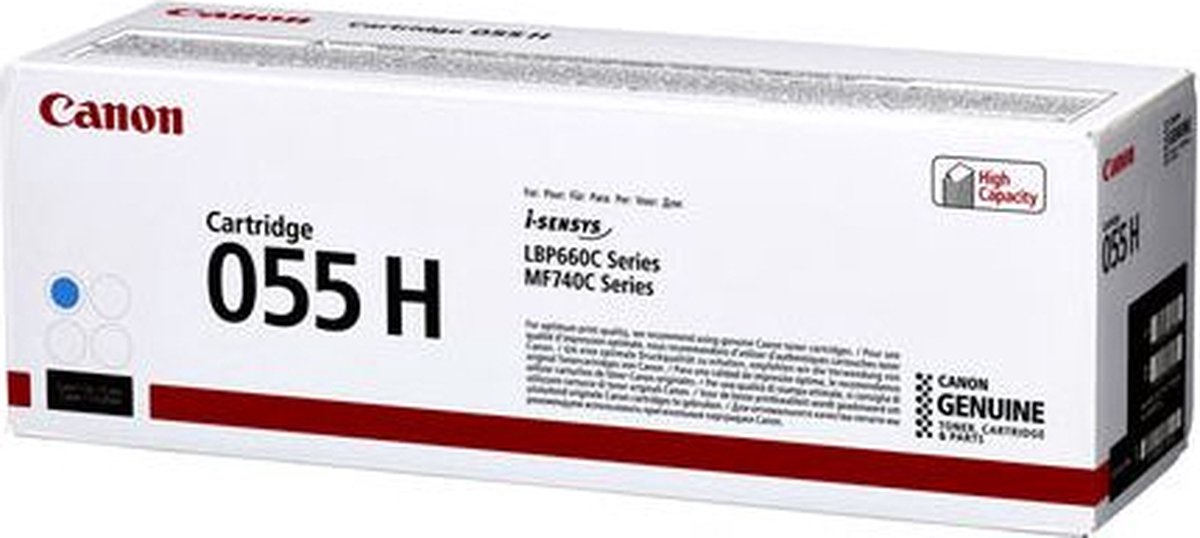 Canon 055H tonercartridge 1 stuk(s) Origineel Cyaan
