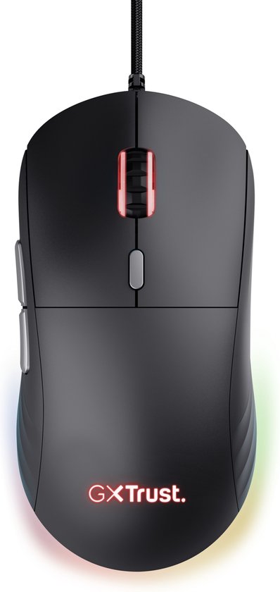 Trust GXT 925 Redex II - Gaming muis - Ultra licht 82g - Instelbare RGB verlichting - 10.000 dpi - Zwart