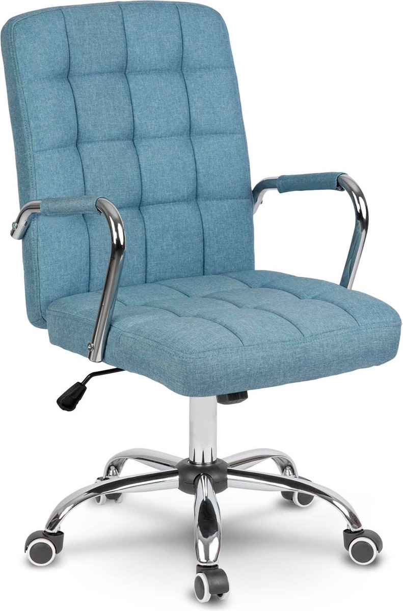 Sofotel Benton+ – Luxe Bureaustoel – Blauw Textiel (Woven)