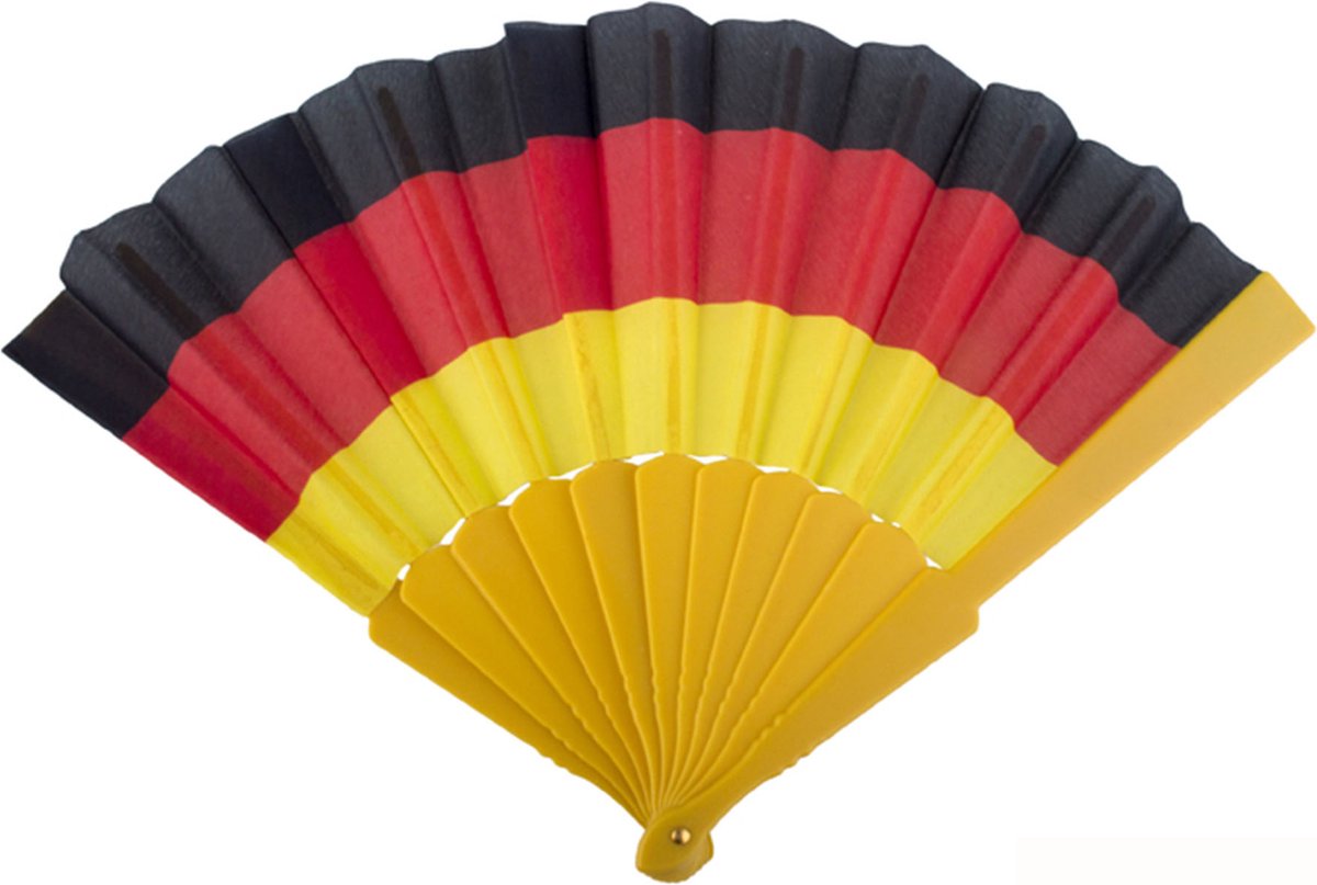 Duitsland supporter waaier 23 cm - Verkleedattribuut