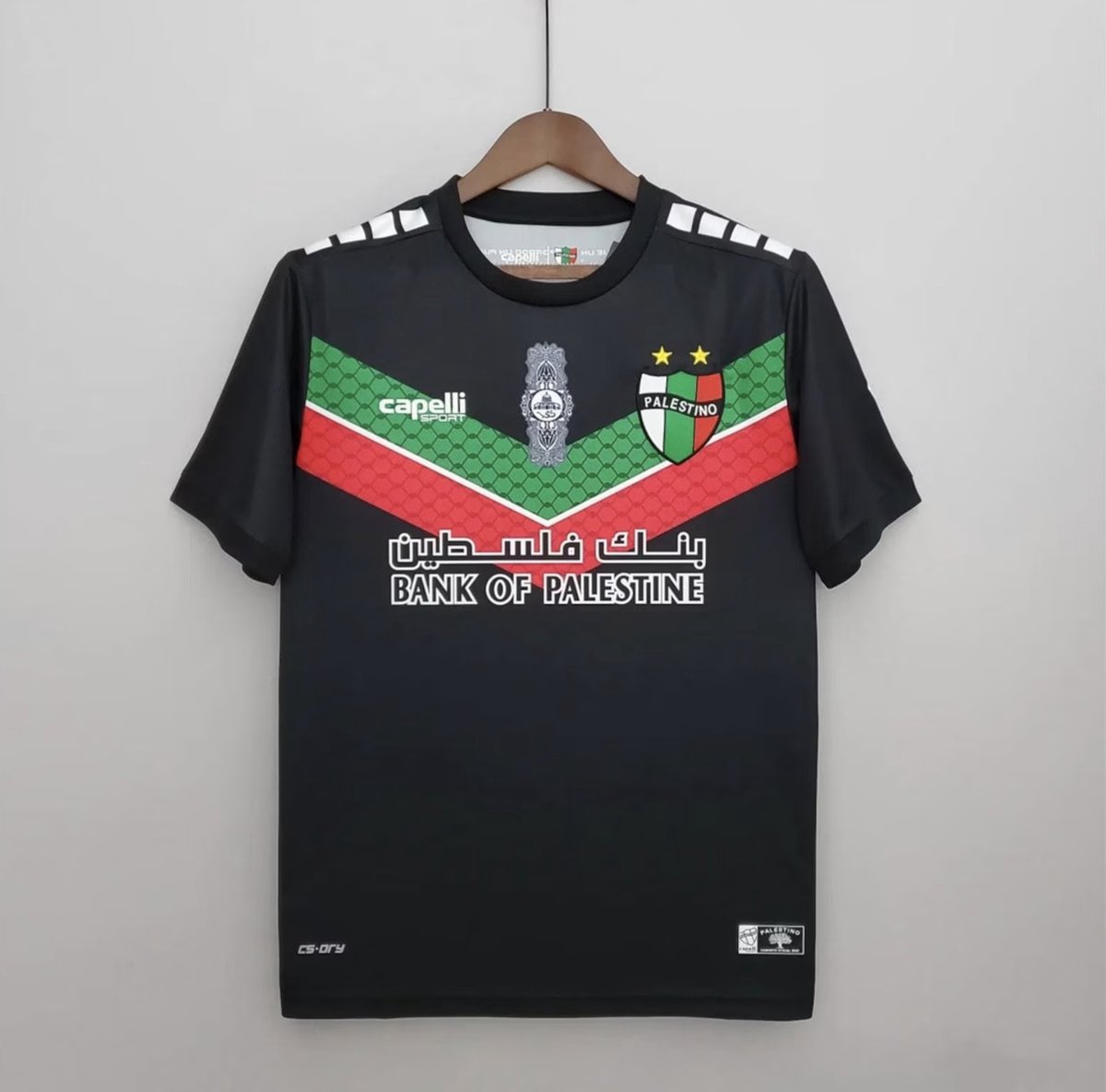 Palestino 2022-2023 Uitshirt Zwart - Football Jersey - Maat XL