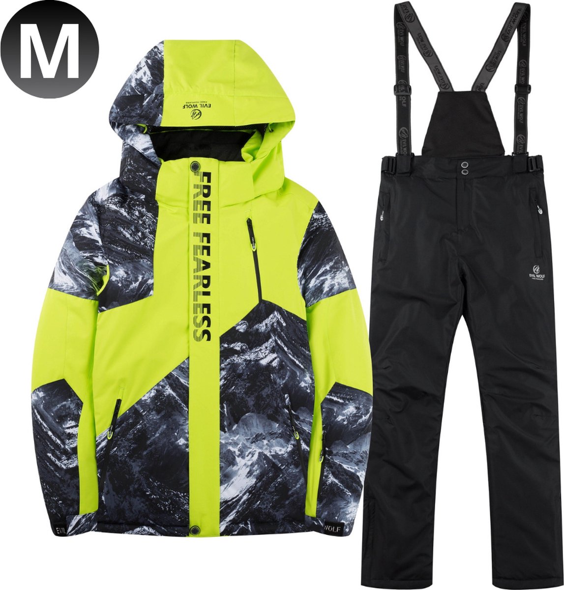Bovista Skipak SkiBroek Skijas Ski Suit Wintersport Heren 2-Delig Groen