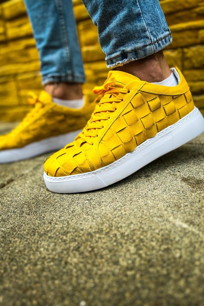 Gele heren sneakers hotsell