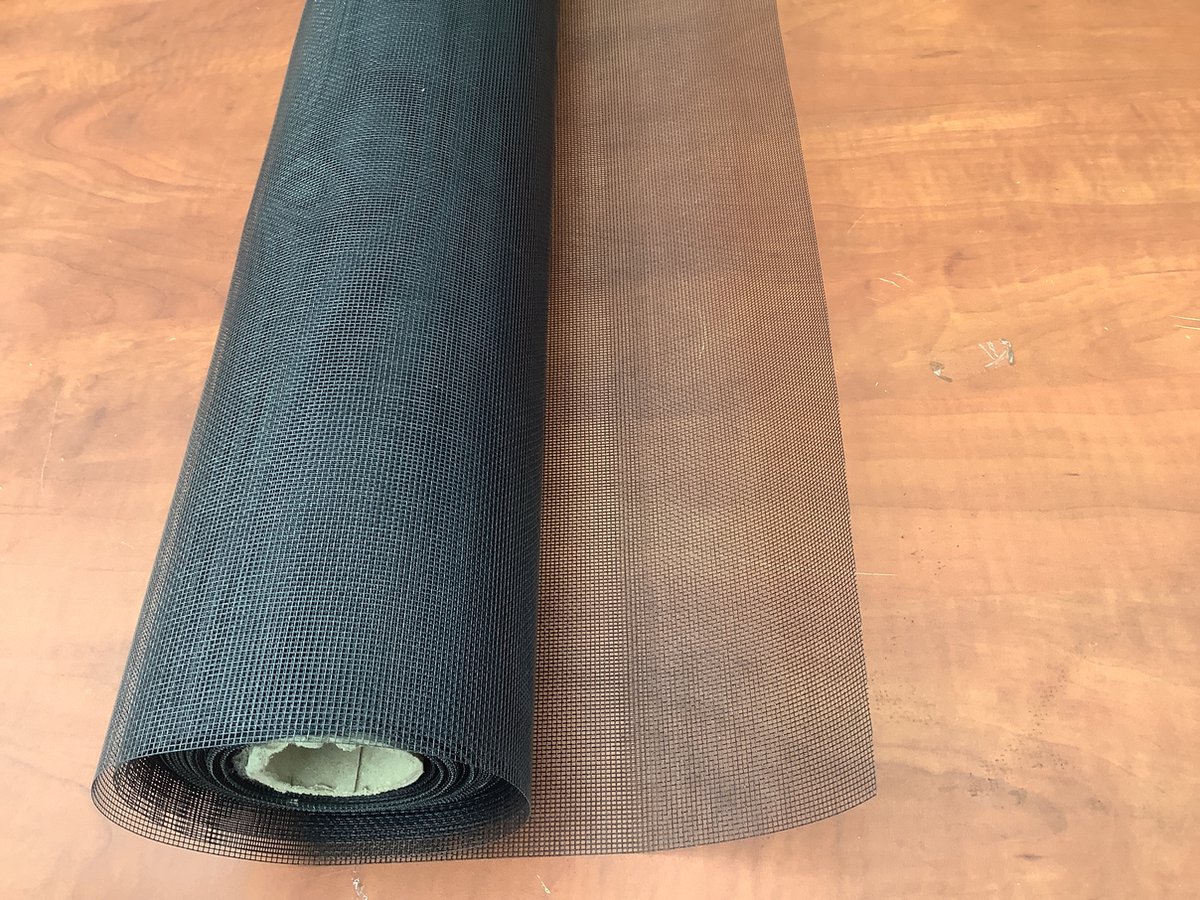 Horrengaas zwart 60cm. Breed x 250cm lang. Muggen, mosquitos, avispas, vliegen, wespen,