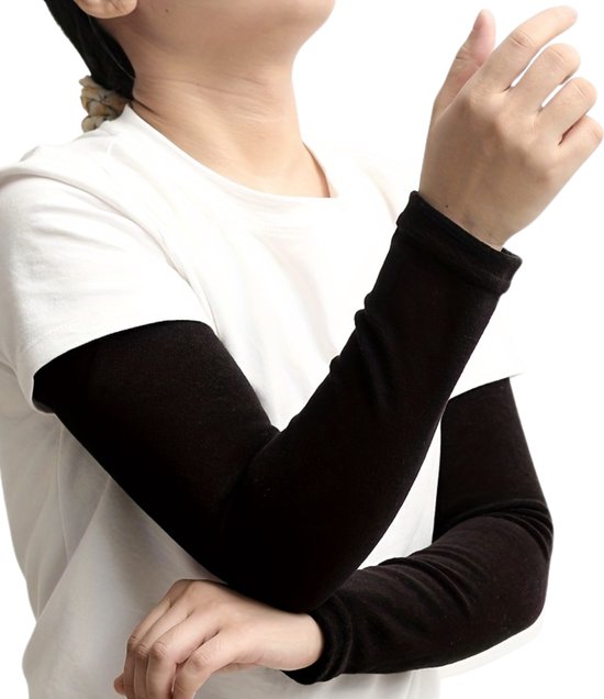 Bovista Manchettes Femme - Manchettes - Chauffe-poignets d'hiver - Zwart