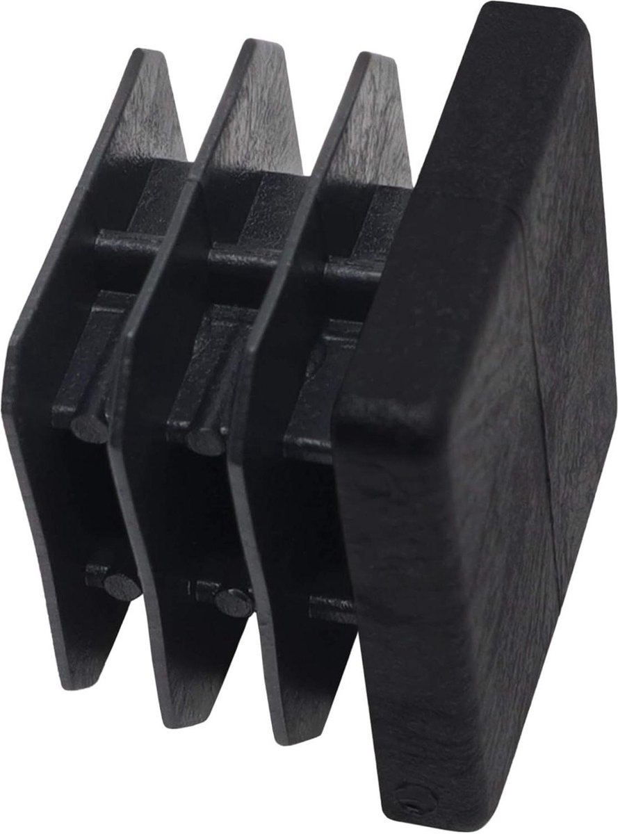 Lamellenstop zwart 30 x 30 mm - 4 stuks - INS-R-BL-3030-4