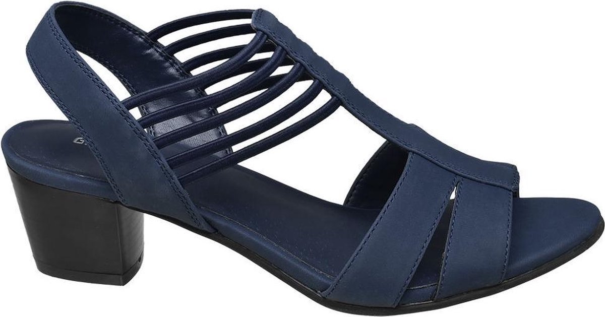 Graceland Dames Donkerblauwe sandaal elastiek - Maat 44 | bol.com