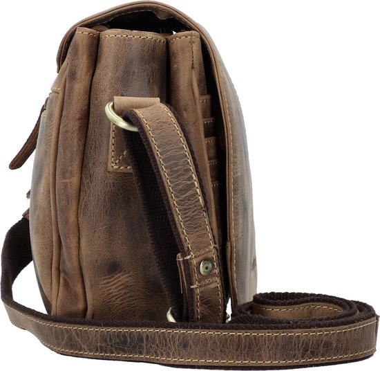 Retro Leren Jachttas Schoudertas XL - Barneys Leather
