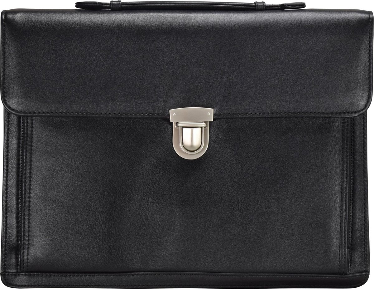 Dermata Aktetassen Aktetas Leer 36 cm - - black