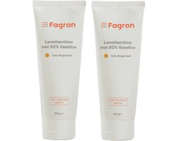 Fagron Lanettecréme met 50% Vaseline - 2x100 gram