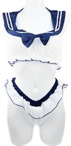 BamBella ® Sexy Cosplay Rollenspel kleding - Onesize - outfit dames Matrozen pak blauw
