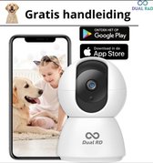 Huisdiercamera - Hondencamera - Dog Camera - Babyfoon - NL Handleiding - IP Beveiligingscamera - 2 Weg Audio- WiFi - 2.4 GHZ - Beweeg en Geluidsdetectie - Nachtvisie - 360 Eyes App