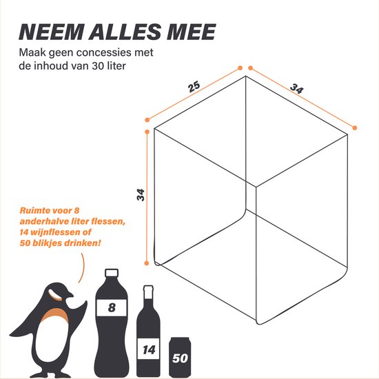 Koel Boks 30L - Koelbox Elektrisch 12V en 220V/230 Volt - Camping Frigobox voor Auto - Coolbox - Frigobox -19°C van Merkloos — afbeelding 4