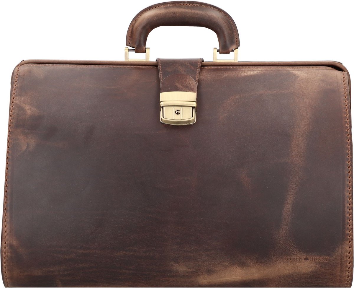 Greenburry Vintage dokterskoffer leer 41 cm - cm ( Zoll) - teak-brown