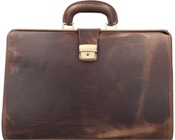 Greenburry Vintage dokterskoffer leer 41 cm – cm ( Zoll) – teak-brown