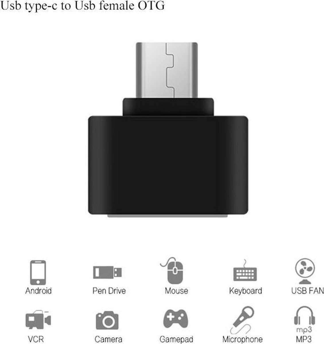 USB Type-C OTG Kabel Adapter Type C USB-C OTG Converter | bol.com