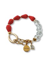 Zatthu Jewelry - N24SS691 Lume kralenarmband rood
