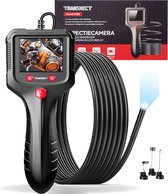 TRANSNECT - Endoscoop Inspectie Camera met scherm 5M - 1080p HD - IP66 Waterdicht - 2.4 inch scherm - Zwart