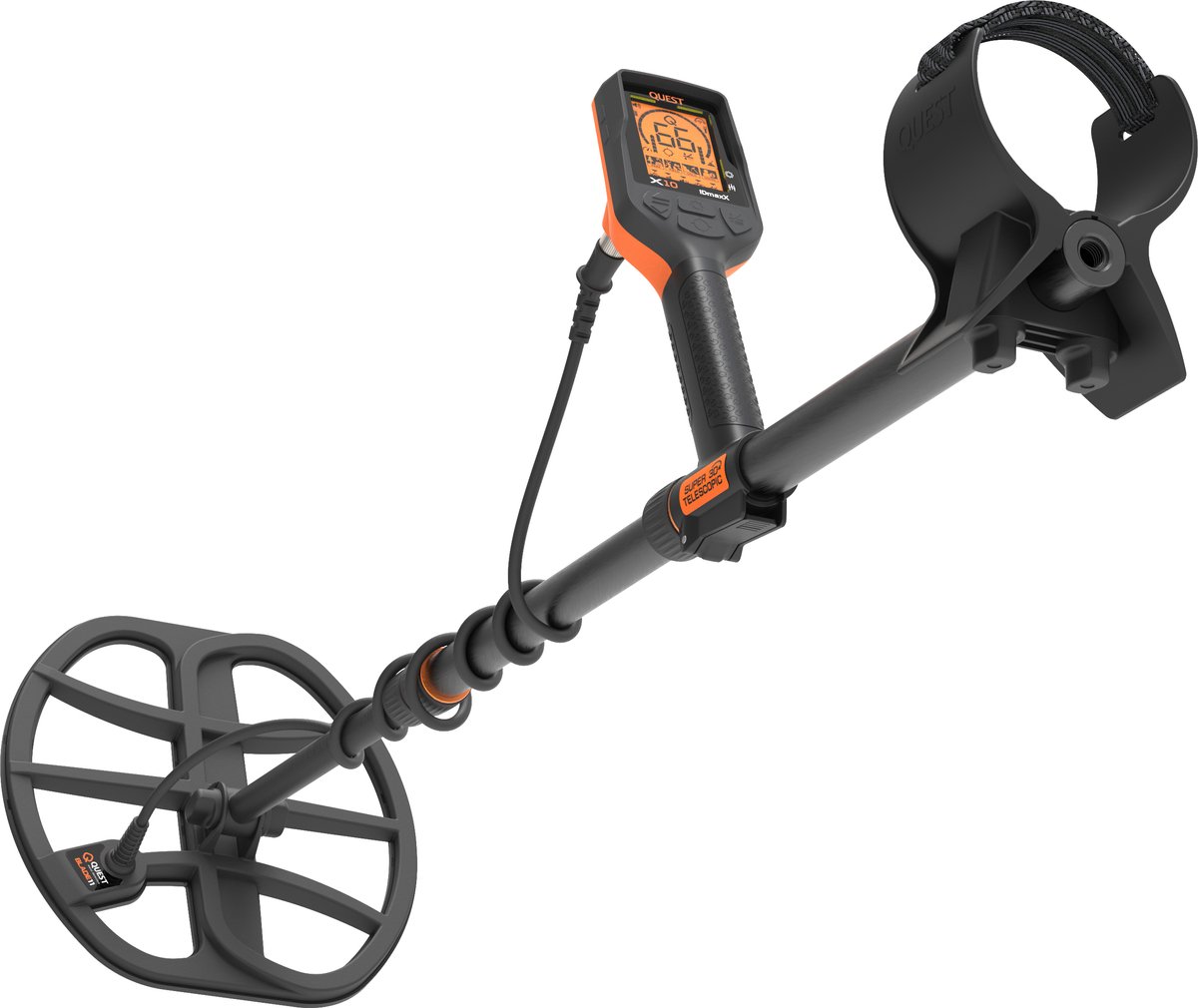 Quest X10 IDmaxX metaaldetector - Volledig waterdicht tot 3m - professioneel