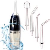 Hydropulseur - Irrigateur oral - Water sans fil - Accessoires - Puissant - 3 positions - Zwart