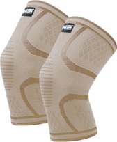 U Fit One 2 Stuks Knie Brace - Knee Sleeves - Kniebeschermers - Knieband - Knee Support & Bandage - Sportbrace - Maat L - Neutraal